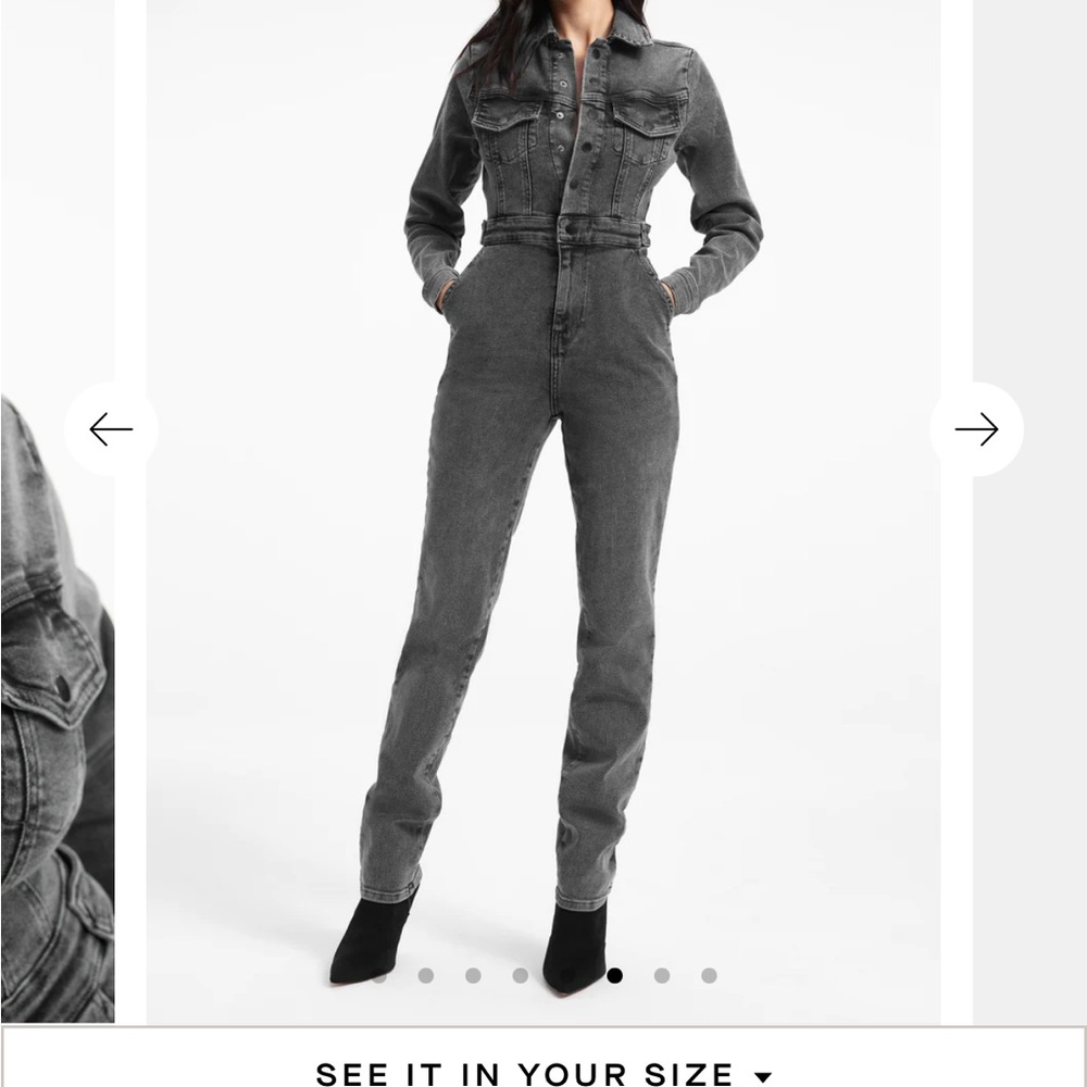 Good American DENIM JUMPSUIT